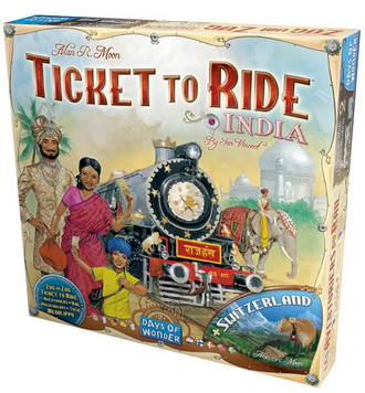 Ticket to Ride: India & Switzerland \ Квиток на потяг: Індія та Швейцарія