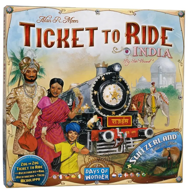 Ticket to Ride: India & Switzerland \ Квиток на потяг: Індія та Швейцарія