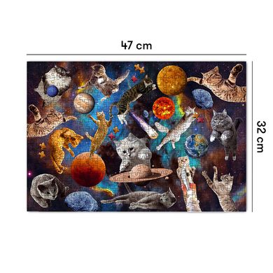 Пазл ORNER «Котики у вiдкритому космосi» 500 елементiв